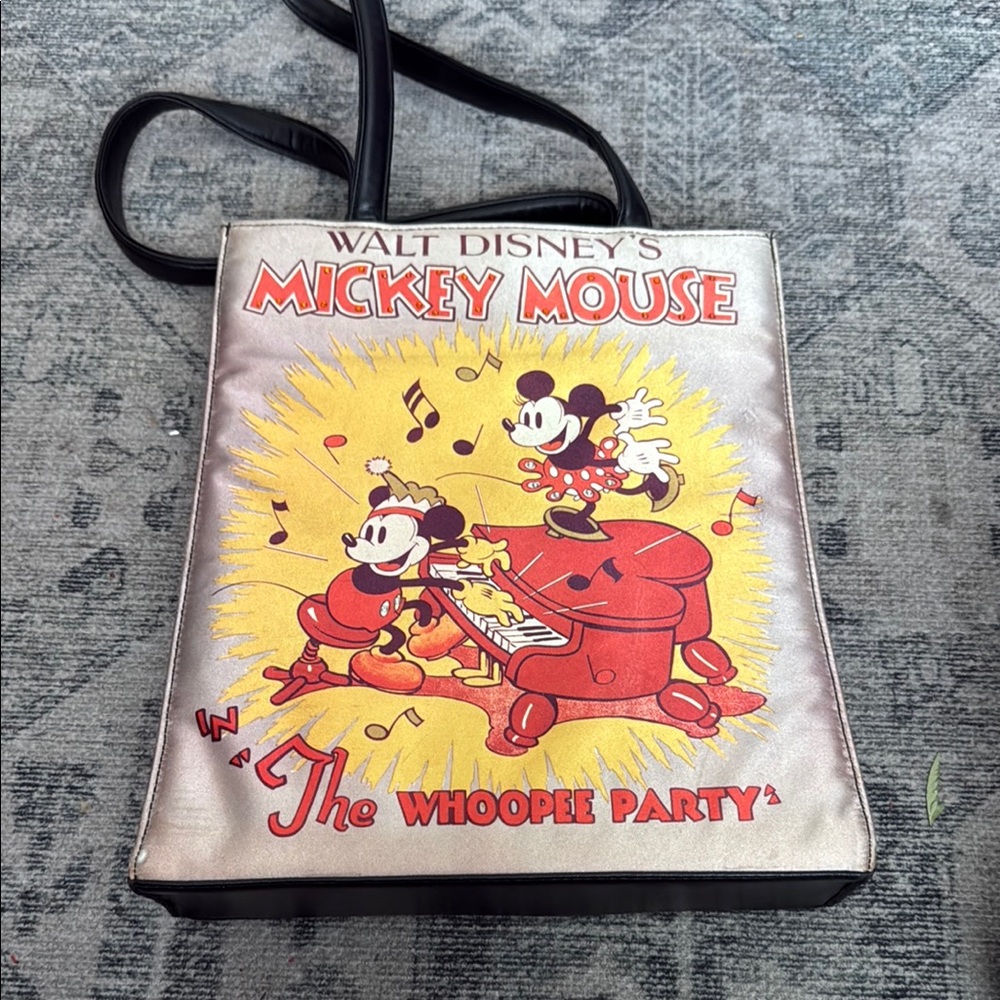 Disney Mickey Mouse Retro Party Bag Black and Red